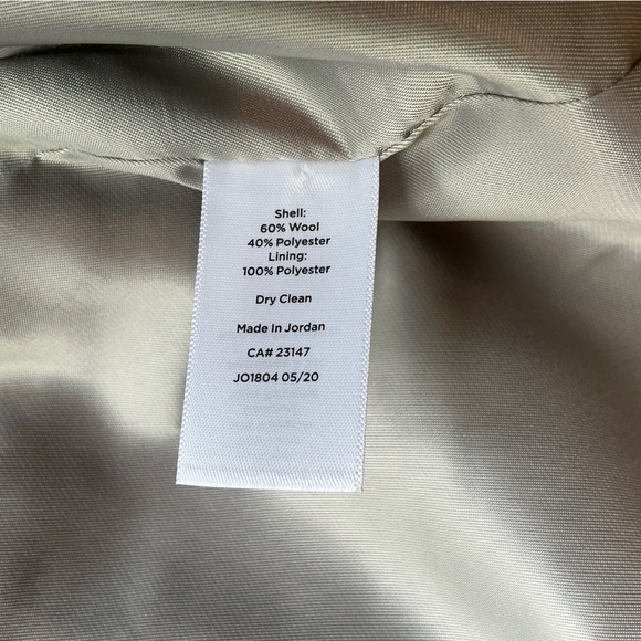 Talbots Gray Herringbone Wool Blazer, Size 10 - Picture 7 of 7